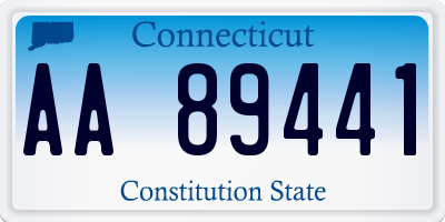 CT license plate AA89441