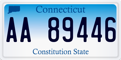 CT license plate AA89446