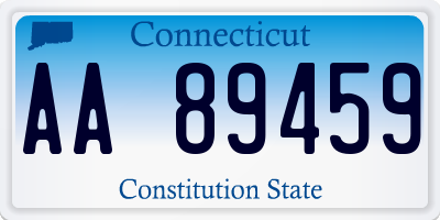 CT license plate AA89459