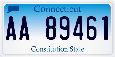 CT license plate AA89461