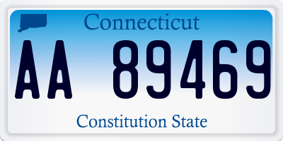 CT license plate AA89469