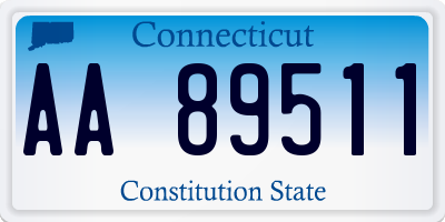 CT license plate AA89511