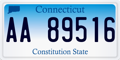 CT license plate AA89516