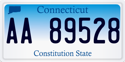 CT license plate AA89528