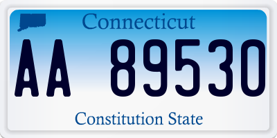 CT license plate AA89530