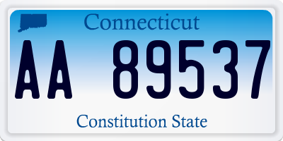 CT license plate AA89537