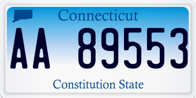 CT license plate AA89553