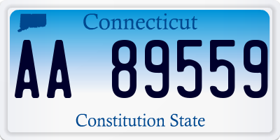 CT license plate AA89559