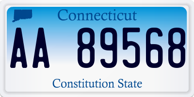 CT license plate AA89568