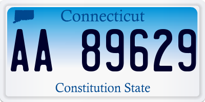 CT license plate AA89629
