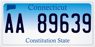 CT license plate AA89639