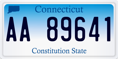 CT license plate AA89641