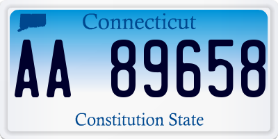 CT license plate AA89658