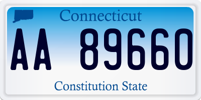 CT license plate AA89660