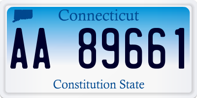 CT license plate AA89661
