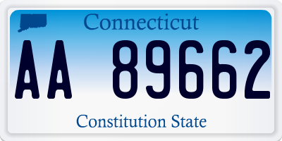 CT license plate AA89662