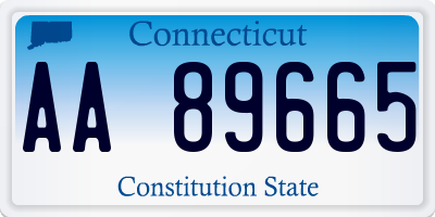 CT license plate AA89665