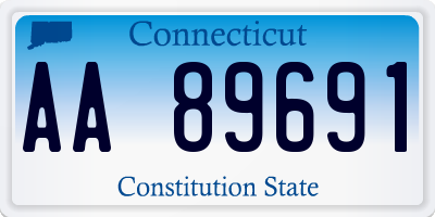 CT license plate AA89691