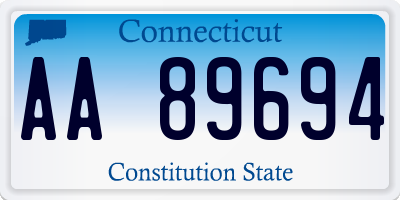 CT license plate AA89694