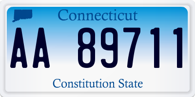 CT license plate AA89711