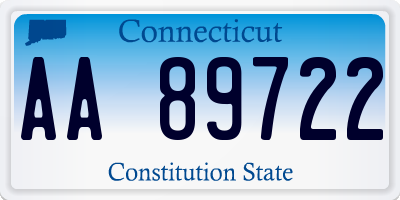 CT license plate AA89722
