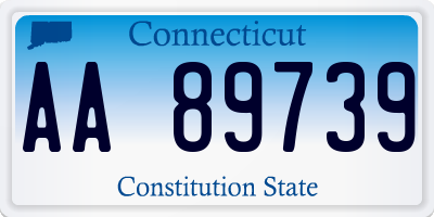 CT license plate AA89739