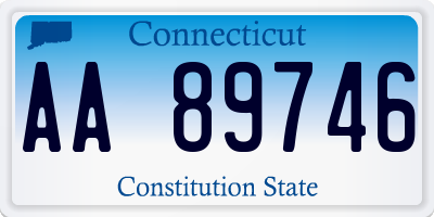 CT license plate AA89746
