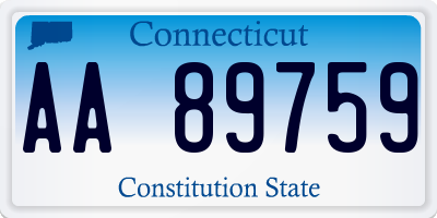 CT license plate AA89759