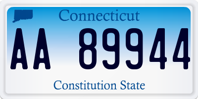 CT license plate AA89944