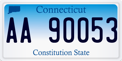 CT license plate AA90053