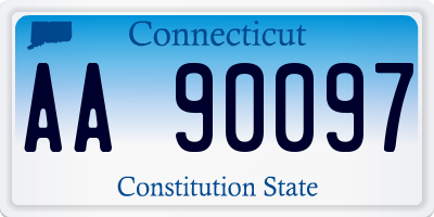 CT license plate AA90097