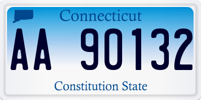 CT license plate AA90132