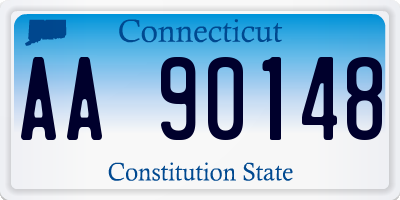 CT license plate AA90148