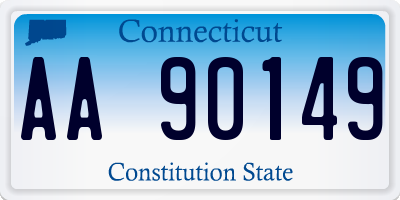CT license plate AA90149