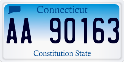 CT license plate AA90163