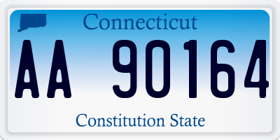 CT license plate AA90164