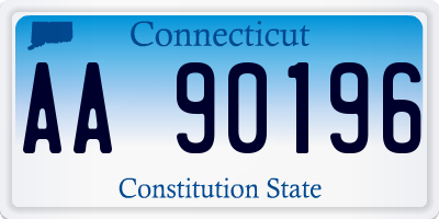 CT license plate AA90196