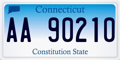 CT license plate AA90210