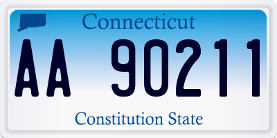CT license plate AA90211