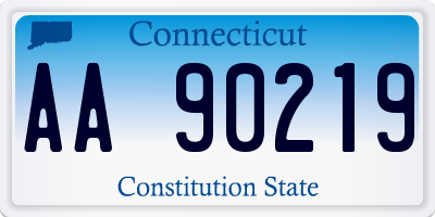CT license plate AA90219