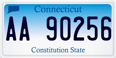 CT license plate AA90256