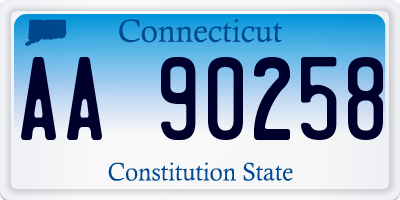 CT license plate AA90258