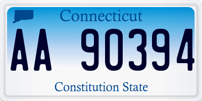 CT license plate AA90394