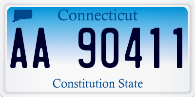 CT license plate AA90411