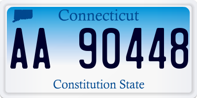 CT license plate AA90448