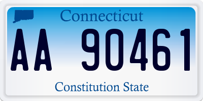 CT license plate AA90461