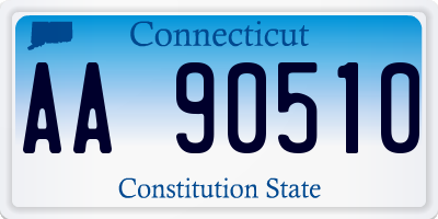 CT license plate AA90510