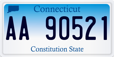 CT license plate AA90521