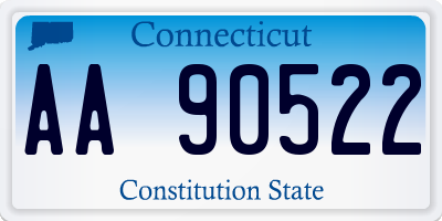 CT license plate AA90522