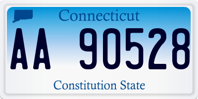 CT license plate AA90528